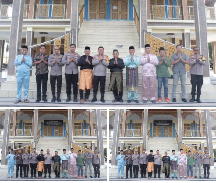Kapolres Pelalawan Jalin Silaturahmi dengan Pengurus Lembaga Adat Melayu Riau