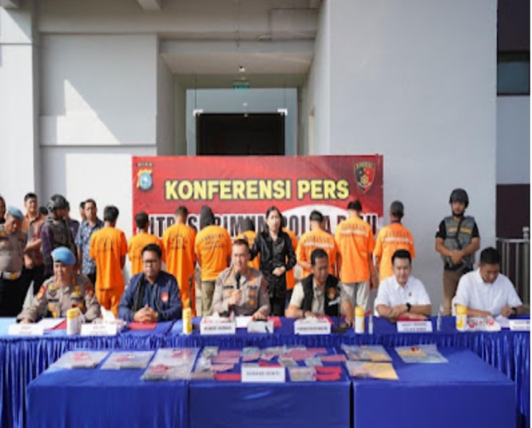 Tim Satgas TPPO Polda Riau Beserta Jajaran berhasil Menggagalkan Penyelundupan 39 PMI Ilegal