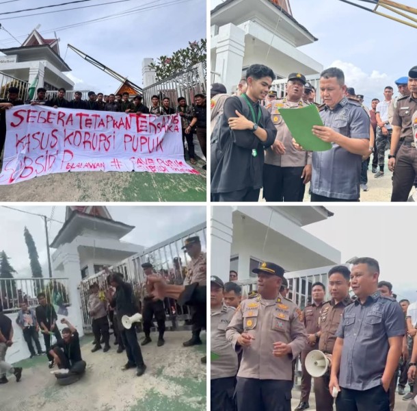 HMI Pelalawan Kepung Kejari, Ultimatum 3×24 Jam: Tetapkan Tersangka Korupsi Pupuk Subsidi Rp34 Miliar atau Kami Bergerak ke Kejati Riau