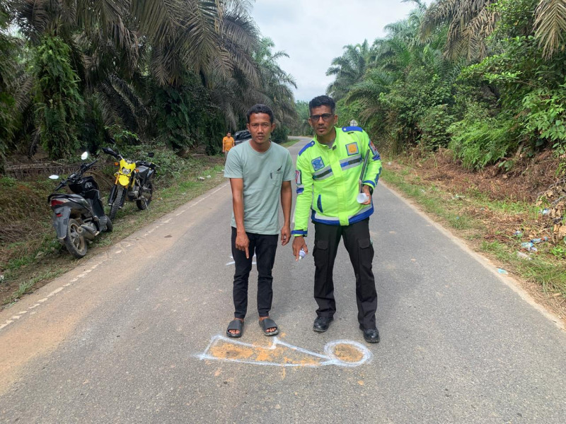 Kecelakaan lalu lintas yang melibatkan korban Pelajar di bawah umur terjadi di kabupaten Pelalawan