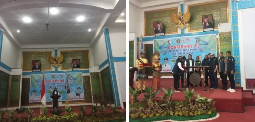Hadiri Konferkab VII PWI Kabupaten Pelalawan Bupati H. Zukri Sebut Tanpa Wartawan Bupati tidak Sempurna Membangun Pelalawan
