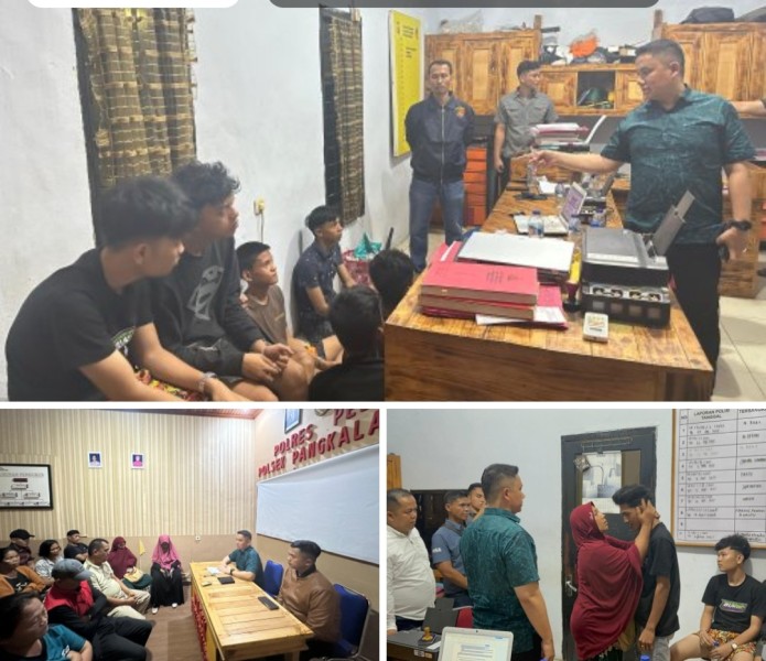 Kapolres Pelalawan gerak cepat Turun kelapangan lerai aksi tawuran antar pemuda