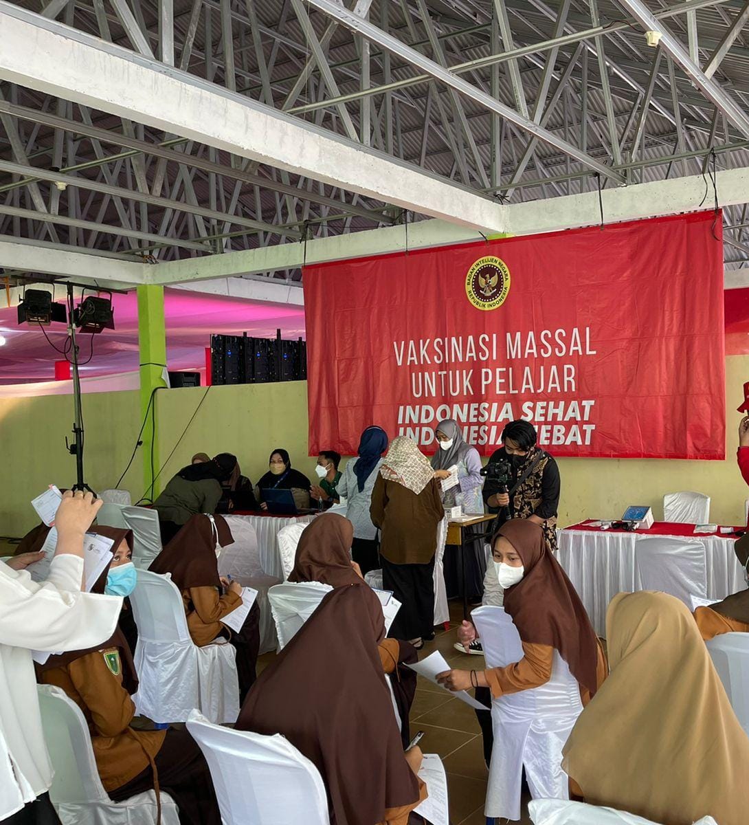 BIN Semarakkan Gerakan Vaksinasi Massal di Riau