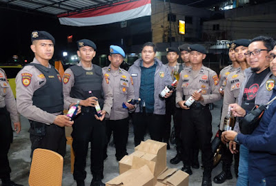 Operasi KRYD Menjelang Ramadhan, Polda Riau Berhasil Amankan 370 Botol Miras