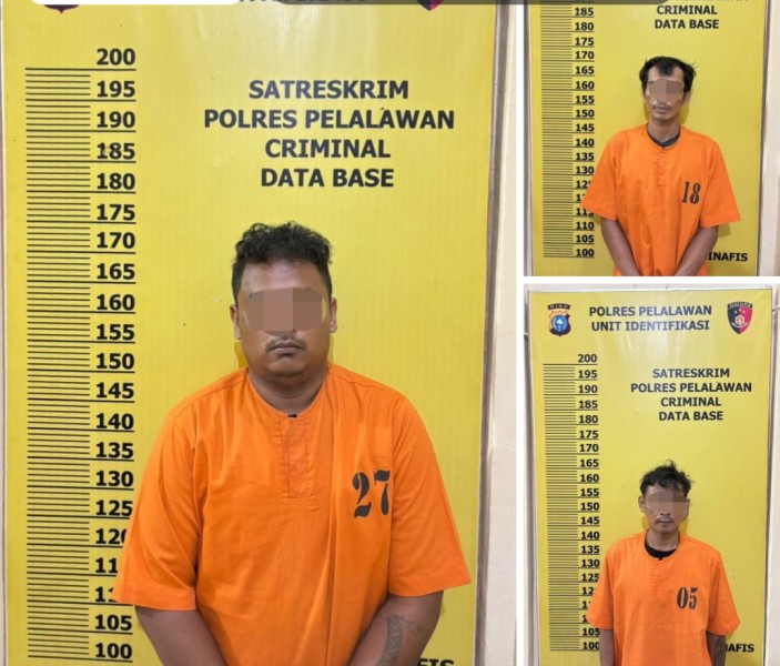 Tim Opsnal Reskrim Polres Pelalawan berhasil tangkap (3) orang kasus pencurian dengan pemberatan (curat) yang meresahkan