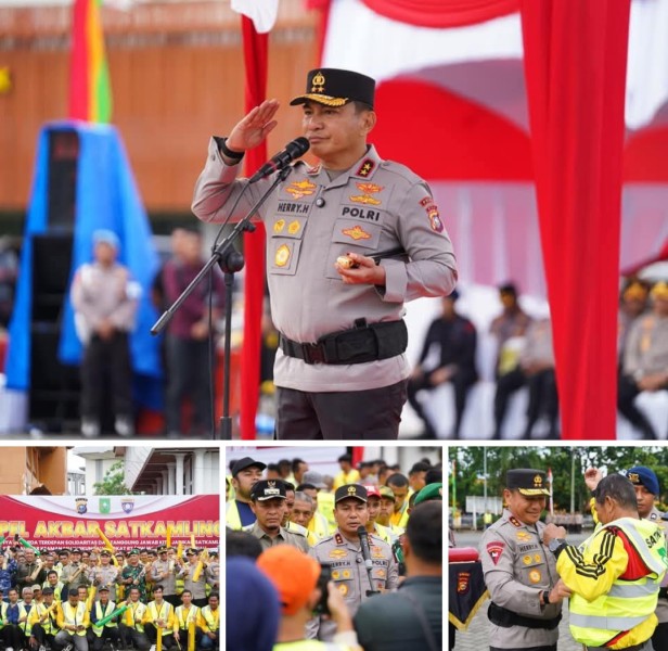 Kapolda Riau Luncurkan Green Satkamling Yang dihadiri oleh 300 kepala Satkamling dari Pekanbaru,