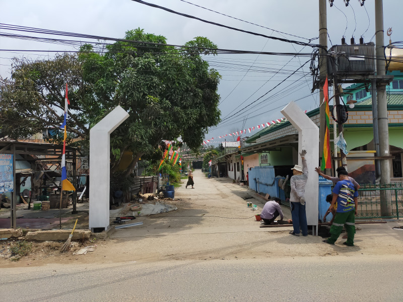 Geliat Kemerdekaan RI di Kelurahan Pangkalan Kerinci Kota Mulai Terasa
