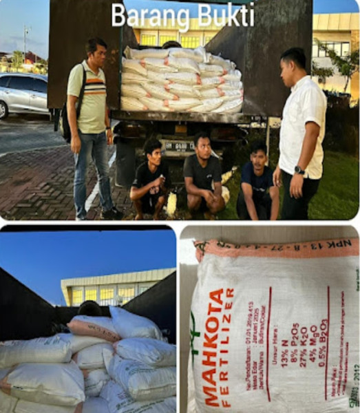 Polda Riau Bongkar Peredaran Pupuk Palsu yang Berasal dari Dumai