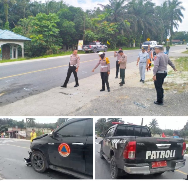 Mobil Dinas BPBD Pelalawan Tabrak Pengendara Sepeda Motor , Korban Meninggal Di Rumah Sakit