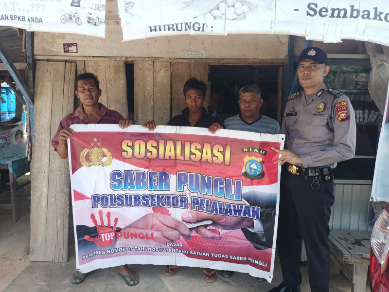 Polsubsektor Pelalawan lakukan sosialisasi Saber Pungli