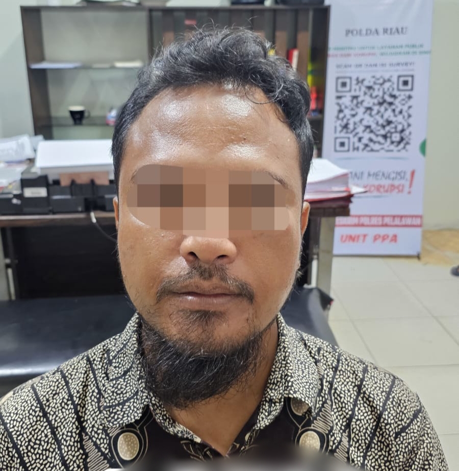 Bejat! Guru Les di Pelalawan Cabuli Dua Anak di Bawah Umur, Pelaku Ditangkap Polisi