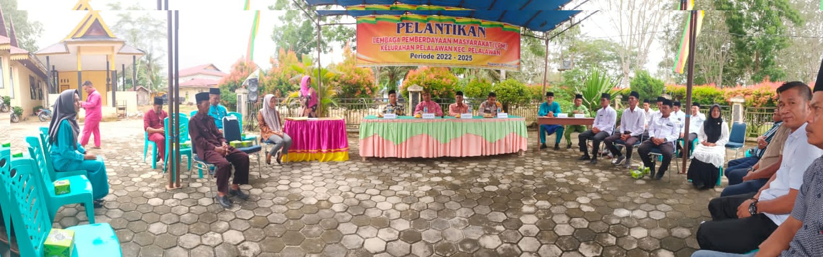 Polsubsektor Bripka Noprizal,SH Pelalawan jajaran Polres Pelalawan menghadiri acara