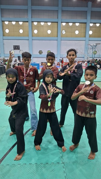 PS Sinkay Kabupaten Pelalawan Raih 7 Medali Di Kejuaraan Pencak Silat Minsai Se-Sumatra