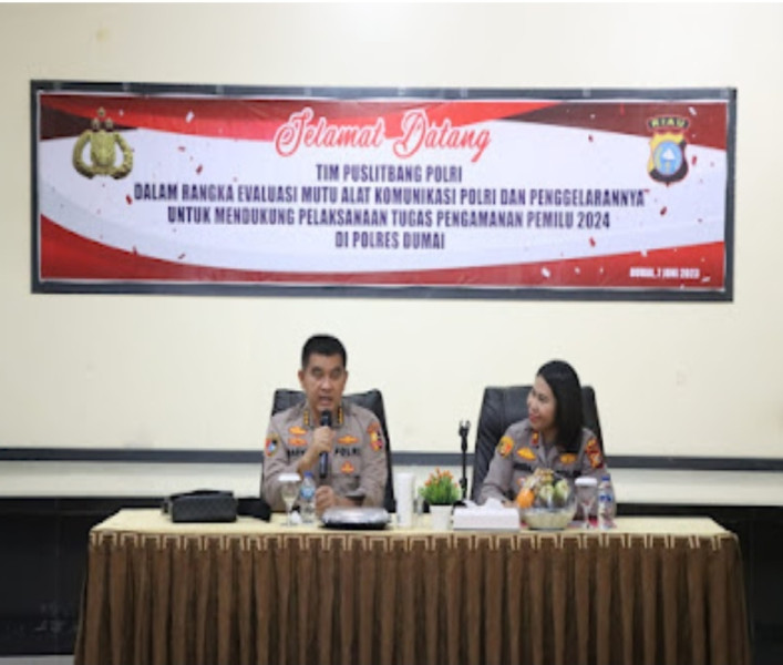 Tim Penelitian Puslitbang Polri Evaluasi Mutu Alat Komunikasi Untuk Mendukung Pelaksanaan Pengamanan Pemilu 2024