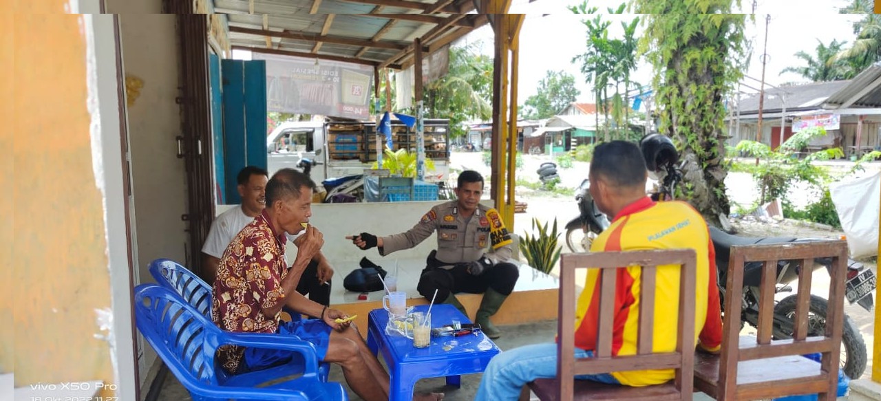 Bhabinkamtibmas Pelalawan Sukseskan pelaksanaan Pilkades