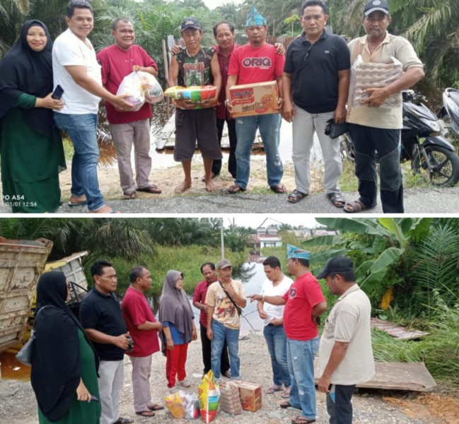 Kerukunan Keluarga Kisaran Peduli Korban Bencana Banjir di Pelalawan
