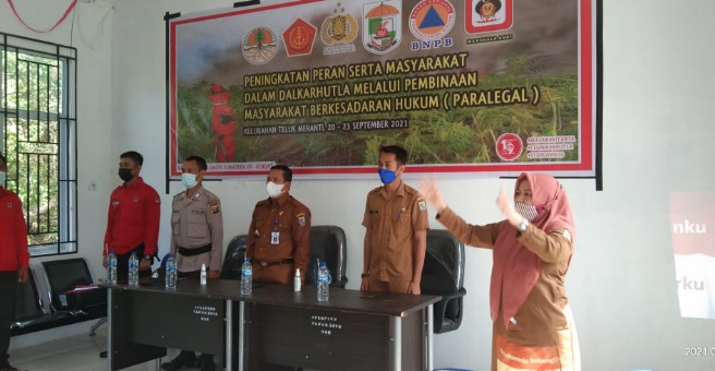 Pelatihan Masyarakat Perduli Api (MPA) Di Kelurahan Teluk Meranti, Zakirman SH M.IP: Anda Akan Menjadi Duta Di Masyarakat