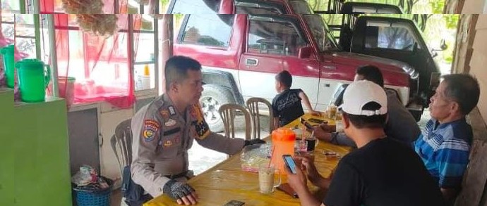 Bhabinkamtibmas Dan Polsubsektor Menggelar Patroli Dialogis Mengantisipasi Tindak Pidana Kejahatan