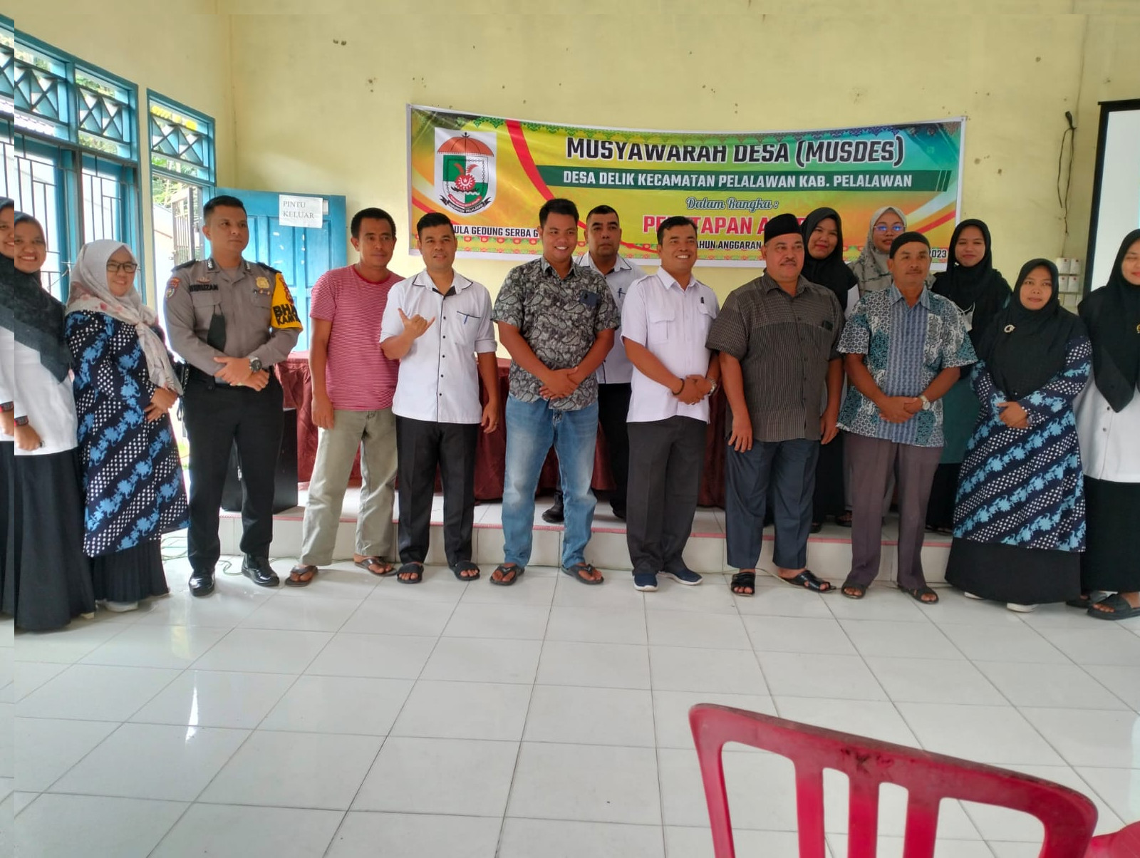 Polsubsektor Pelalawan jajaran Polres Pelalawan mengikuti acara 