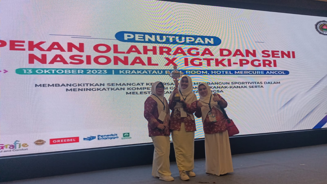 Kontingen Kabupaten Pelalawan Juara 1 MTQ Nasional di PORSENI IGTKI-PGRI ke-X.