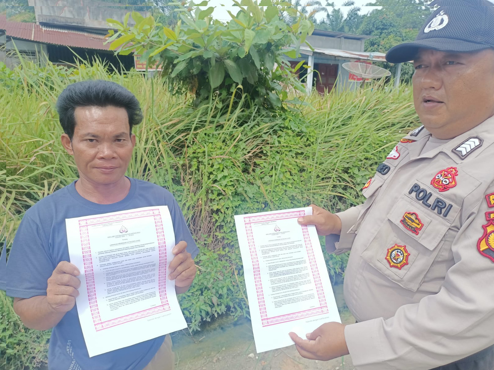 Polsubsektor Pelalawan Sosialisasikan Kepada Masyarakat Terkait Karhutlah